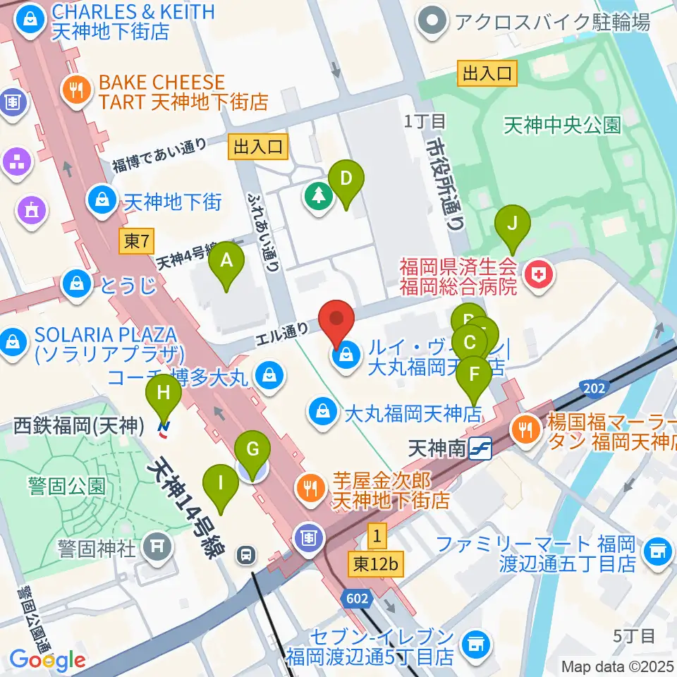 TKPエルガーラホール周辺の駐車場・コインパーキング一覧地図