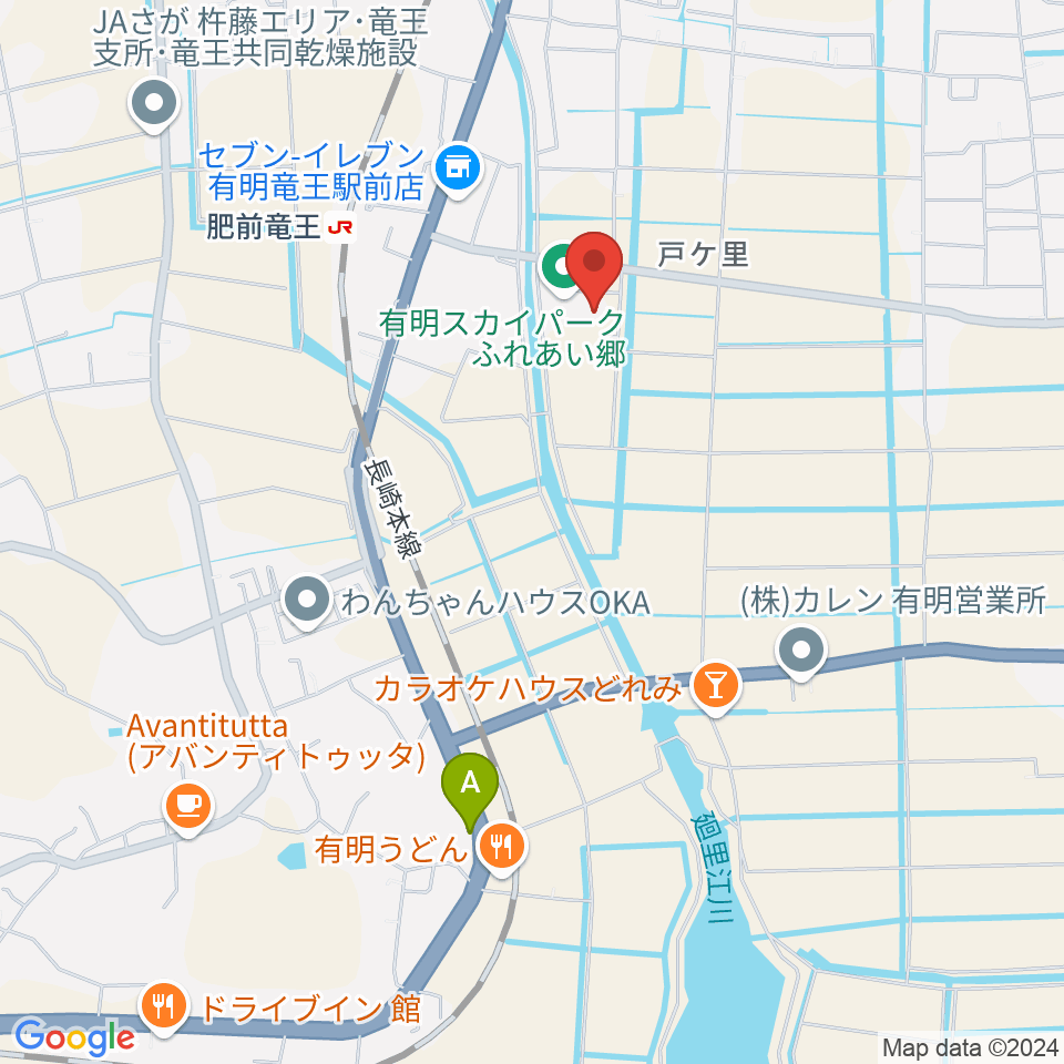 有明スカイパーク ふれあい郷周辺の駐車場・コインパーキング一覧地図