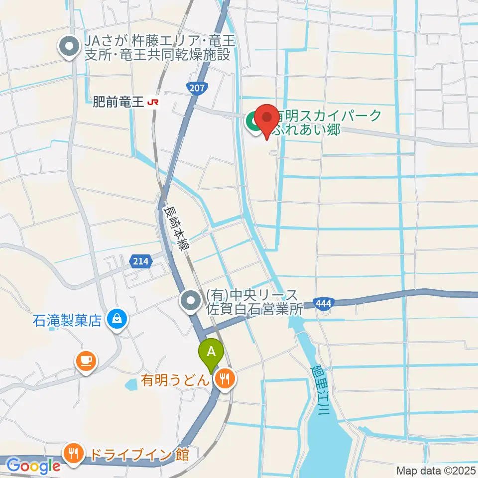有明スカイパークふれあい郷周辺の駐車場・コインパーキング一覧地図