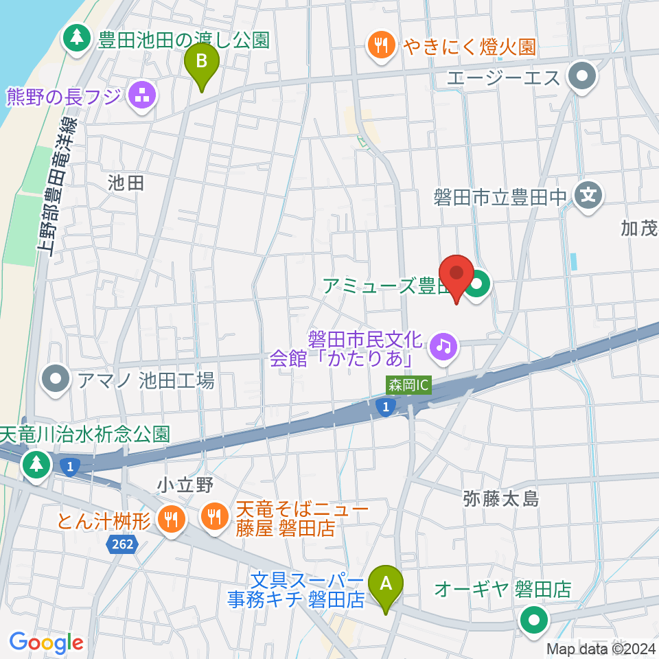 アミューズ豊田周辺の駐車場・コインパーキング一覧地図