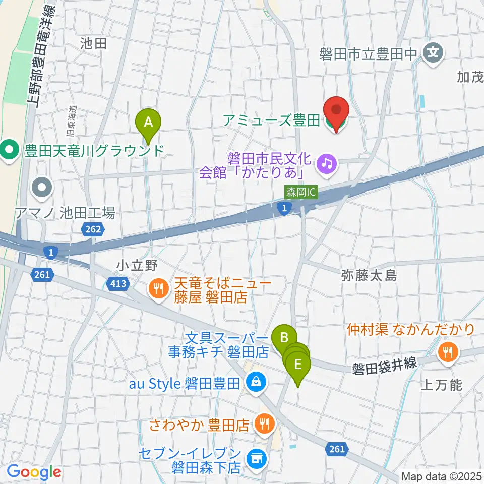 アミューズ豊田周辺の駐車場・コインパーキング一覧地図