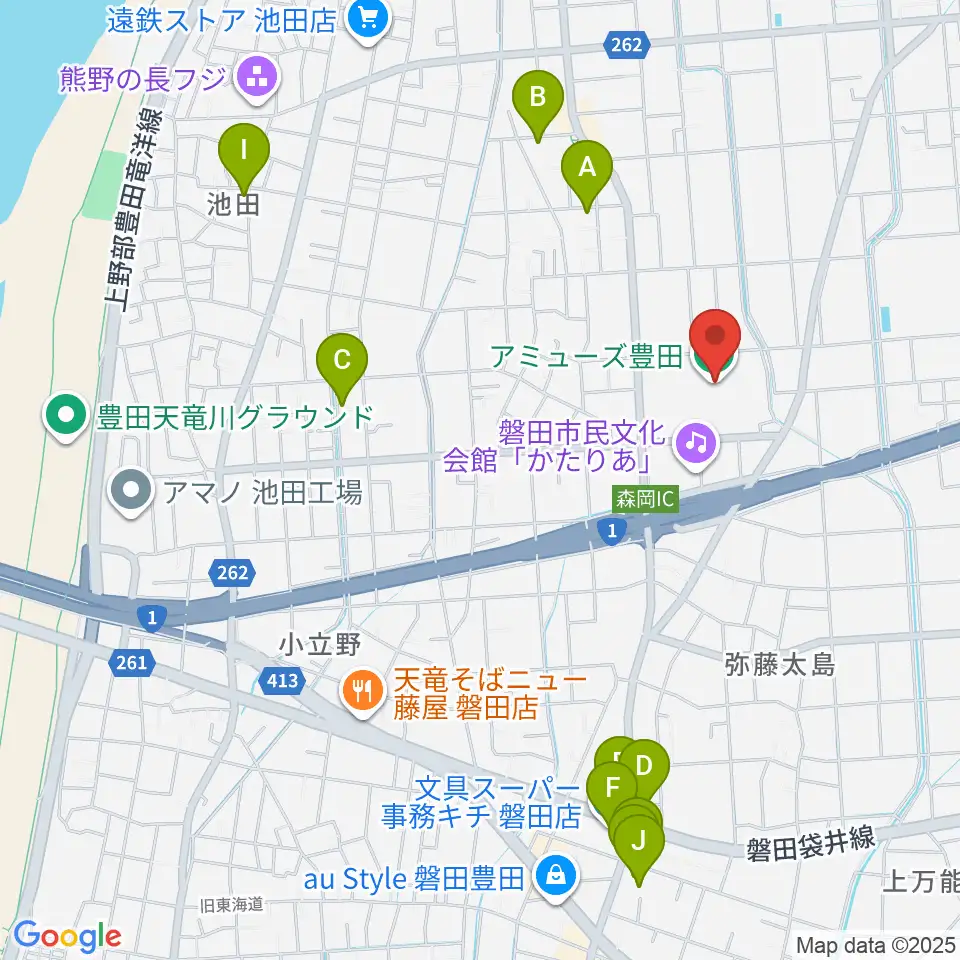 アミューズ豊田周辺の駐車場・コインパーキング一覧地図