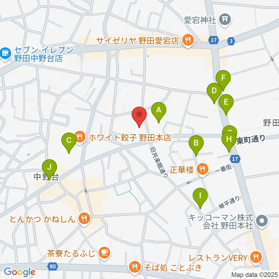 欅のホール周辺の駐車場・コインパーキング一覧地図