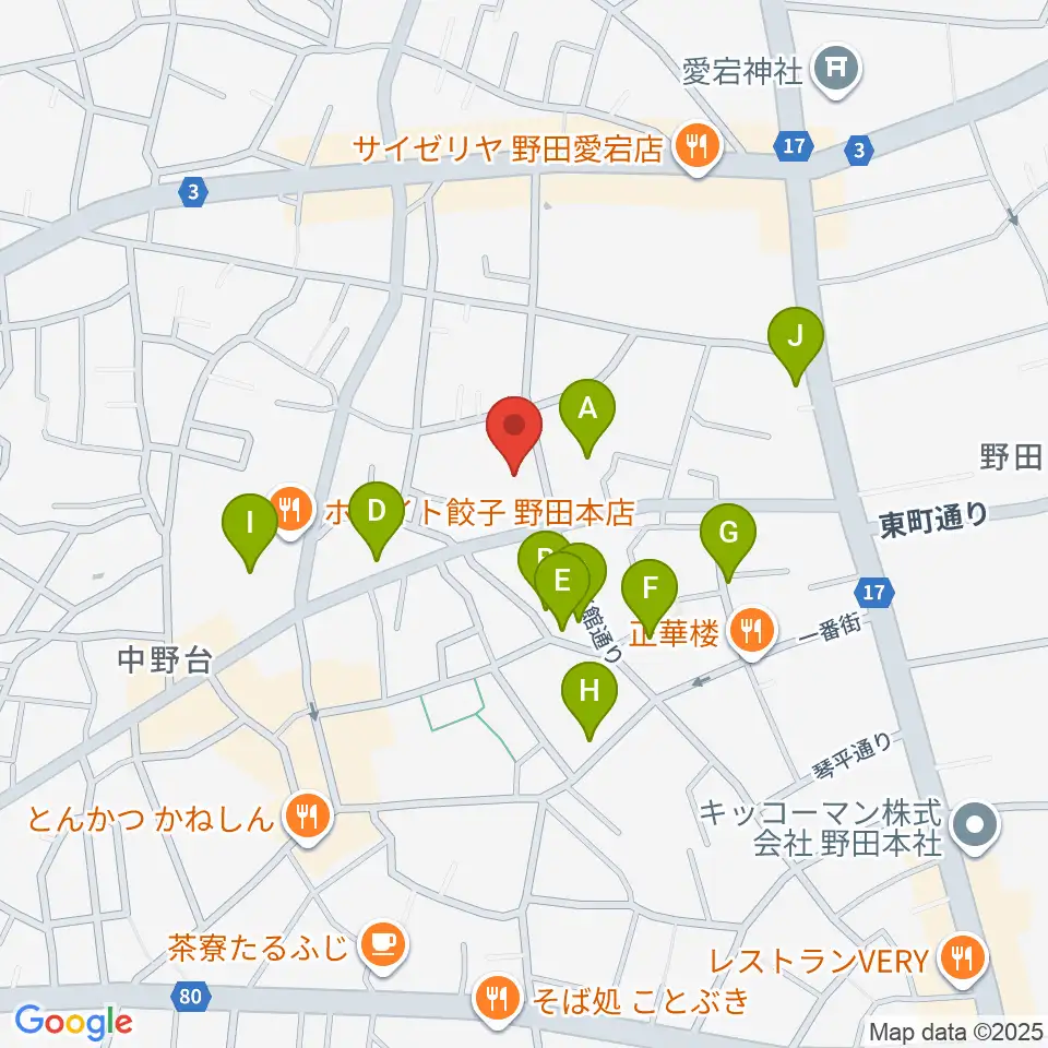 欅のホール周辺の駐車場・コインパーキング一覧地図