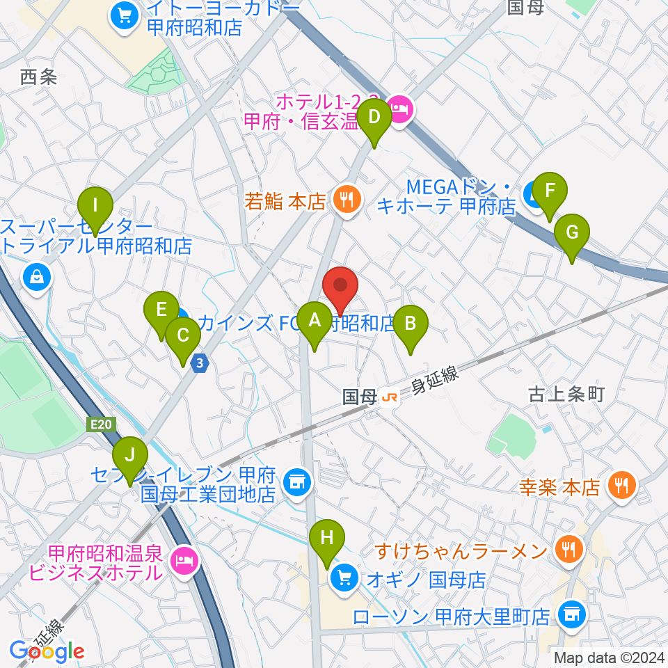 土屋バイオリンチェロ教室周辺の駐車場・コインパーキング一覧地図