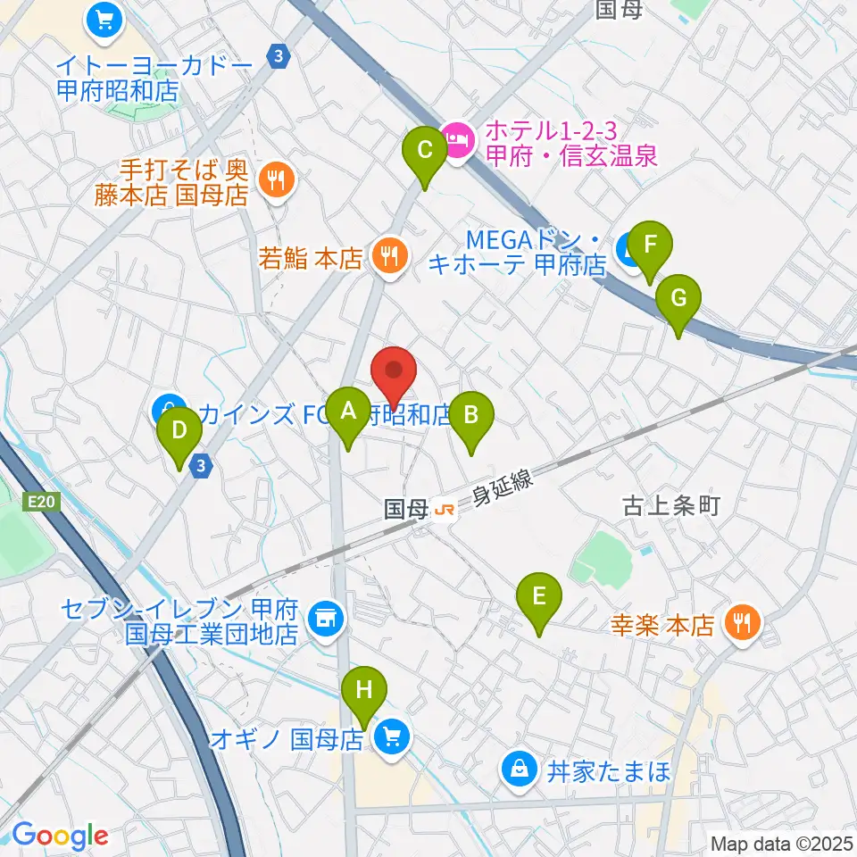 土屋バイオリンチェロ教室周辺の駐車場・コインパーキング一覧地図