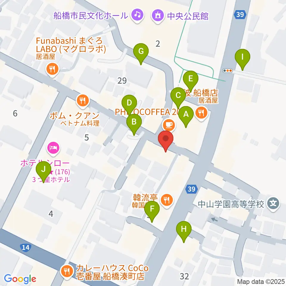 スカイワードミュージックスクール周辺の駐車場・コインパーキング一覧地図