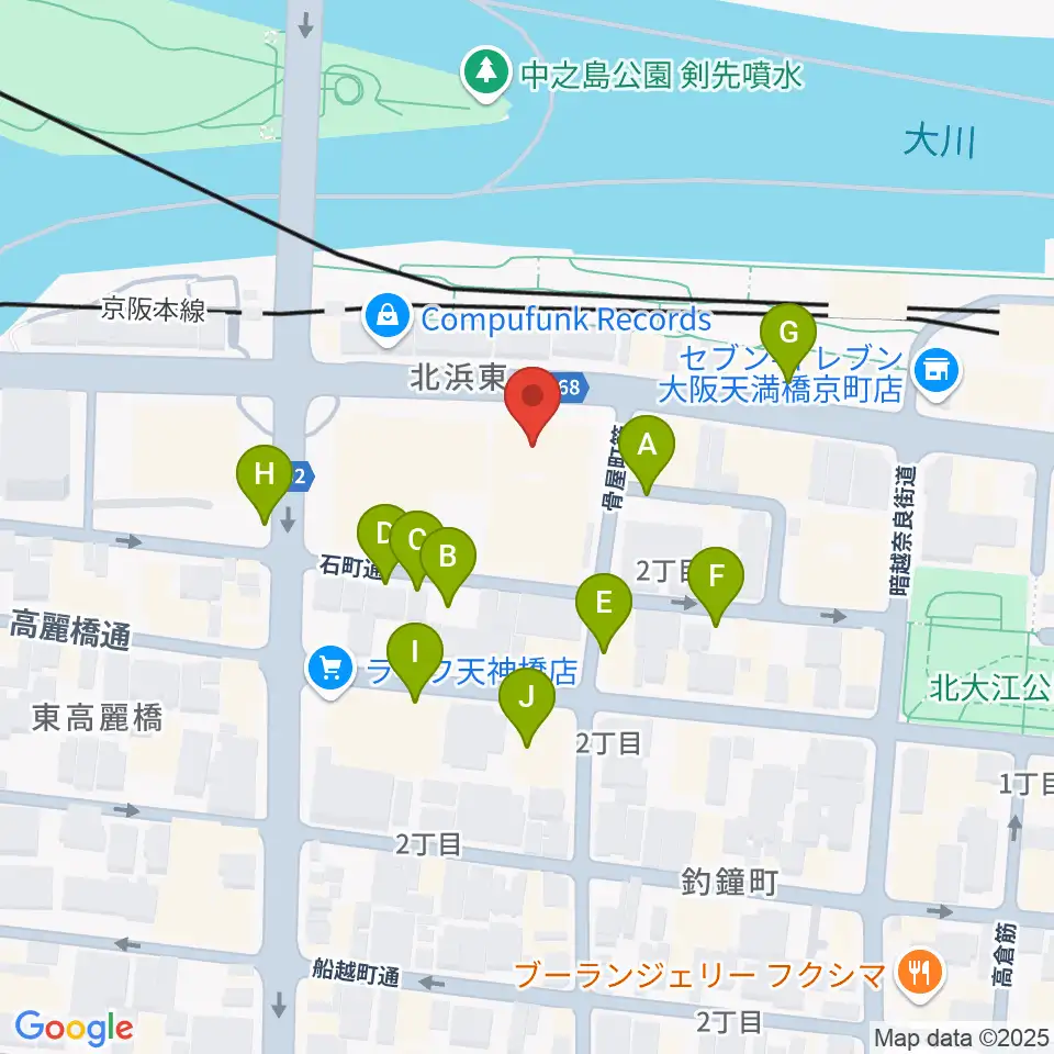 エル・おおさか 大阪府立労働センター周辺の駐車場・コインパーキング一覧地図