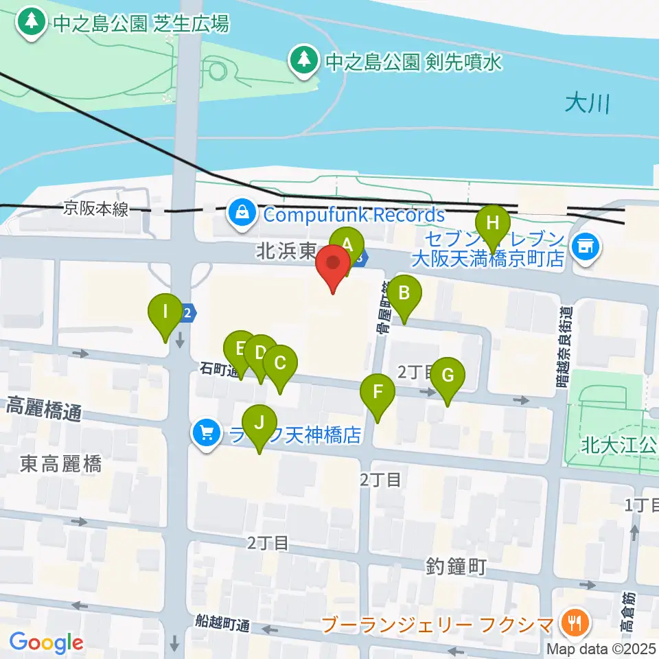 エル・おおさか 大阪府立労働センター周辺の駐車場・コインパーキング一覧地図