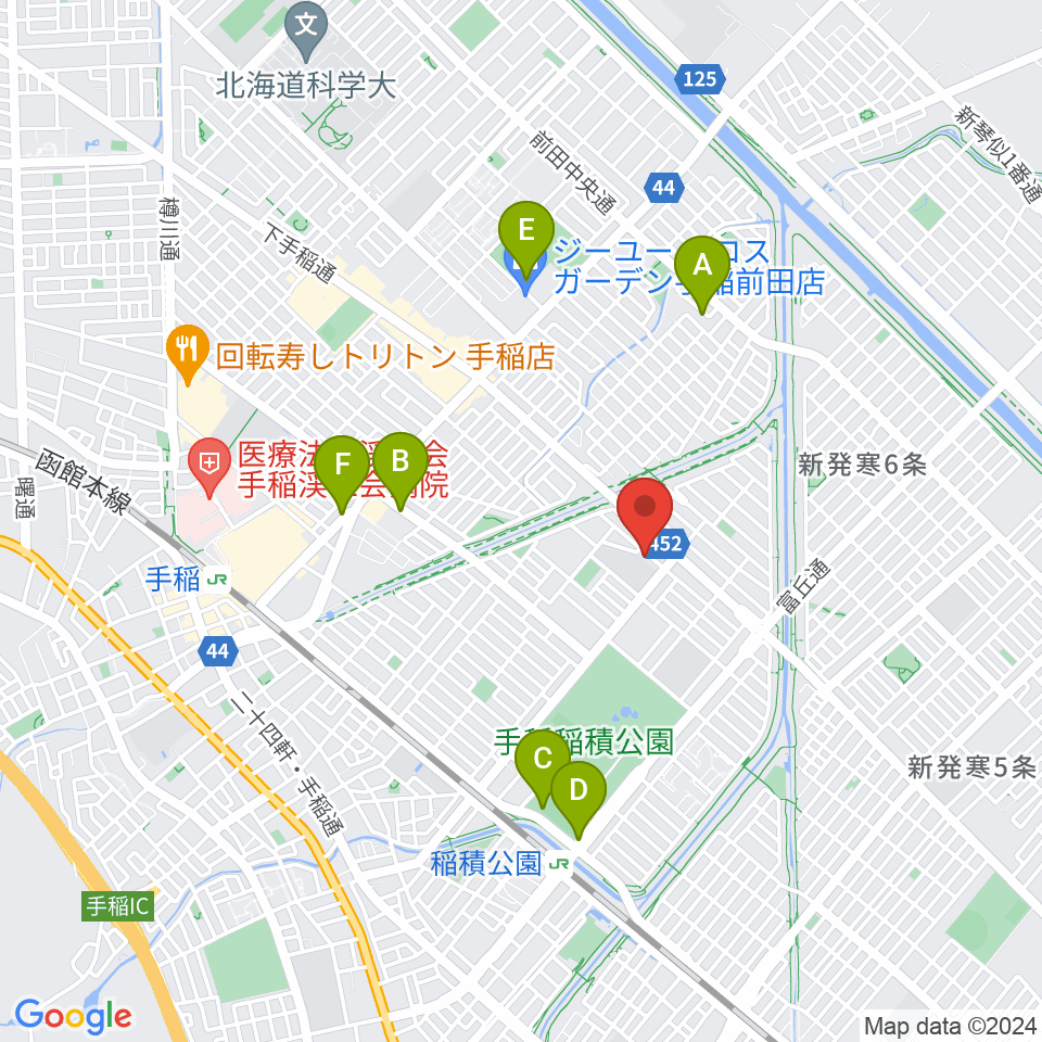 ニューホープ札幌ホール周辺の駐車場・コインパーキング一覧地図