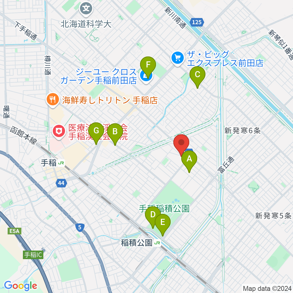 ニューホープ札幌ホール周辺の駐車場・コインパーキング一覧地図