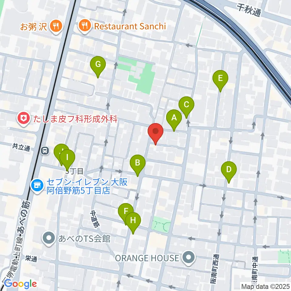 音楽教室 HOUSE MUSIC周辺の駐車場・コインパーキング一覧地図