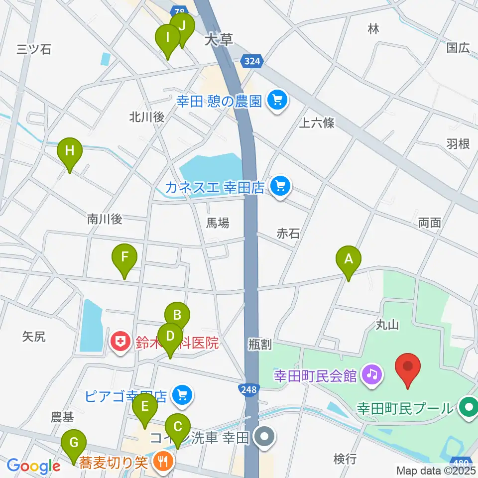 幸田町民会館周辺の駐車場・コインパーキング一覧地図