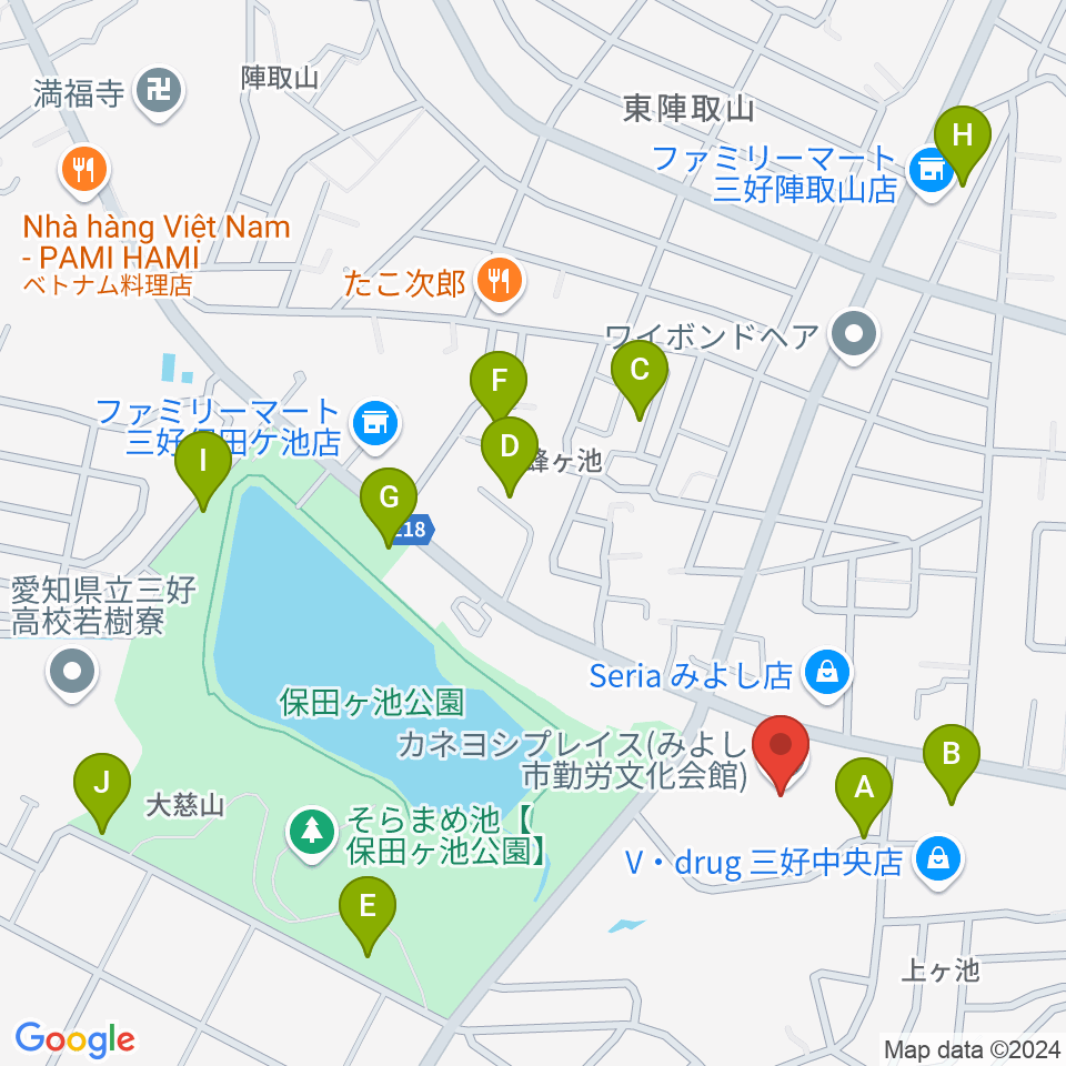 カネヨシプレイス周辺の駐車場・コインパーキング一覧地図