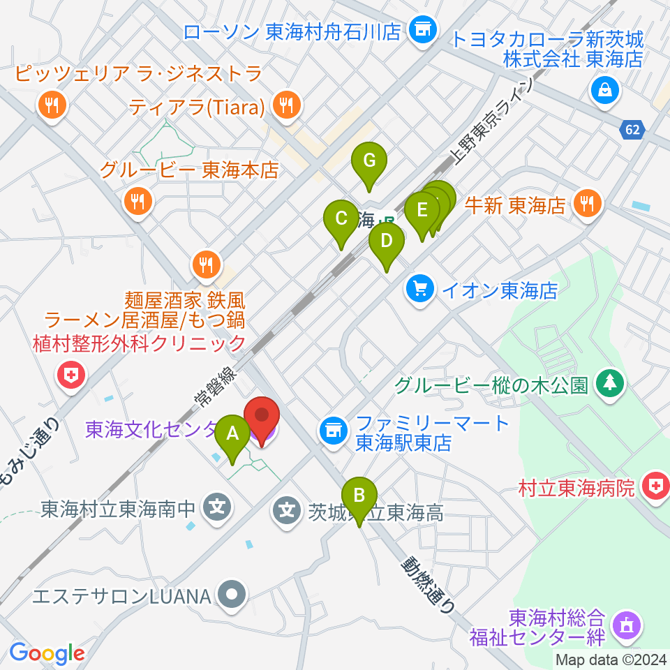 東海文化センター周辺の駐車場・コインパーキング一覧地図