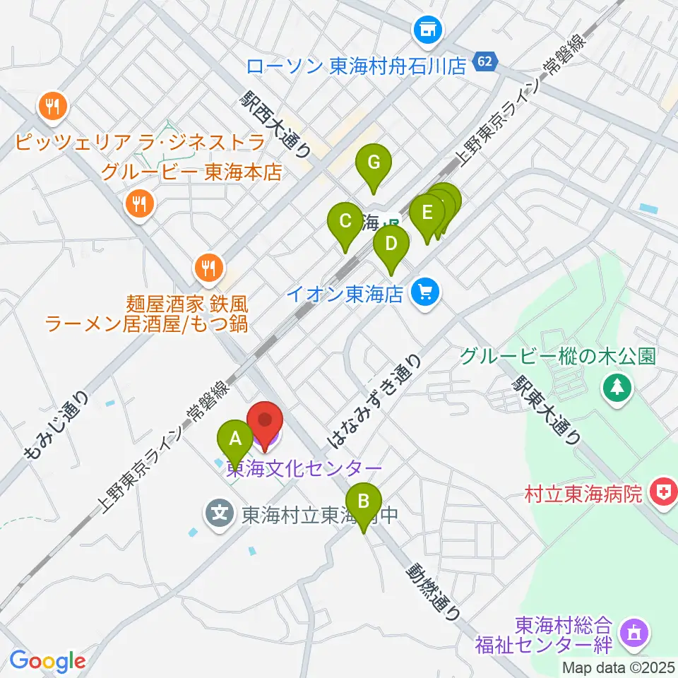 東海文化センター周辺の駐車場・コインパーキング一覧地図