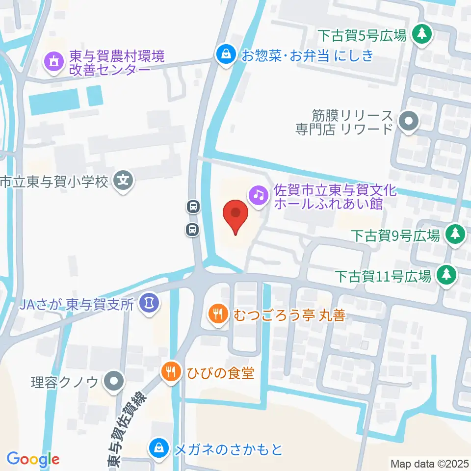 佐賀市立東与賀文化ホール周辺の駐車場・コインパーキング一覧地図