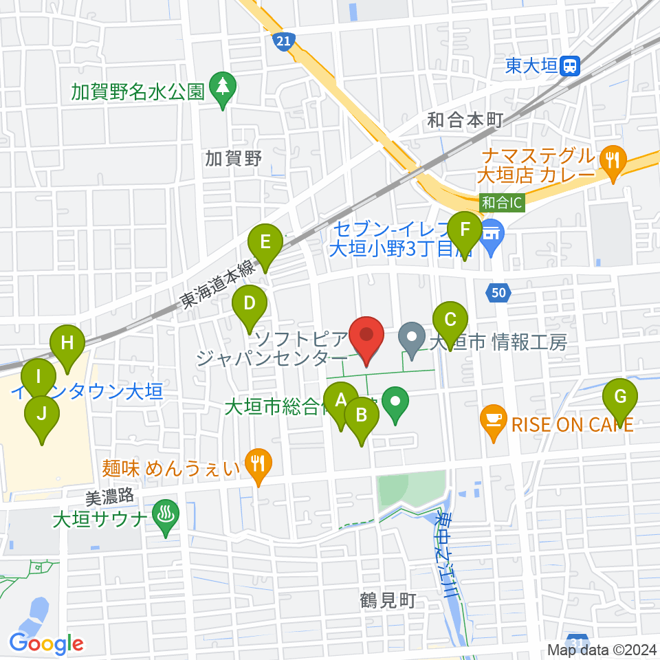 ソフトピアジャパンセンター周辺の駐車場・コインパーキング一覧地図