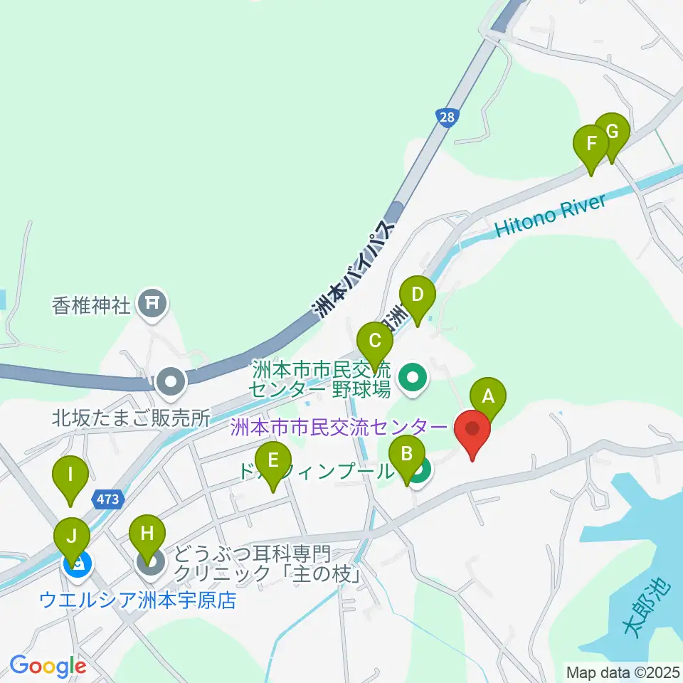 洲本市市民交流センター周辺の駐車場・コインパーキング一覧地図