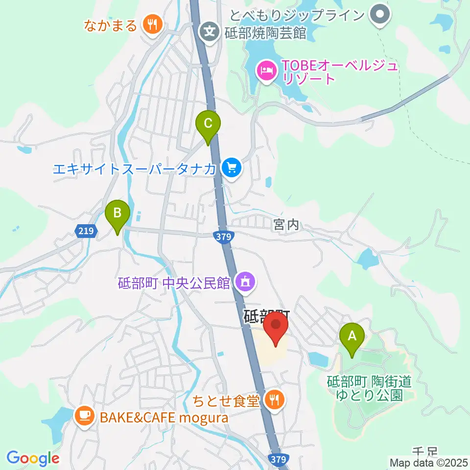 砥部町文化会館周辺の駐車場・コインパーキング一覧地図