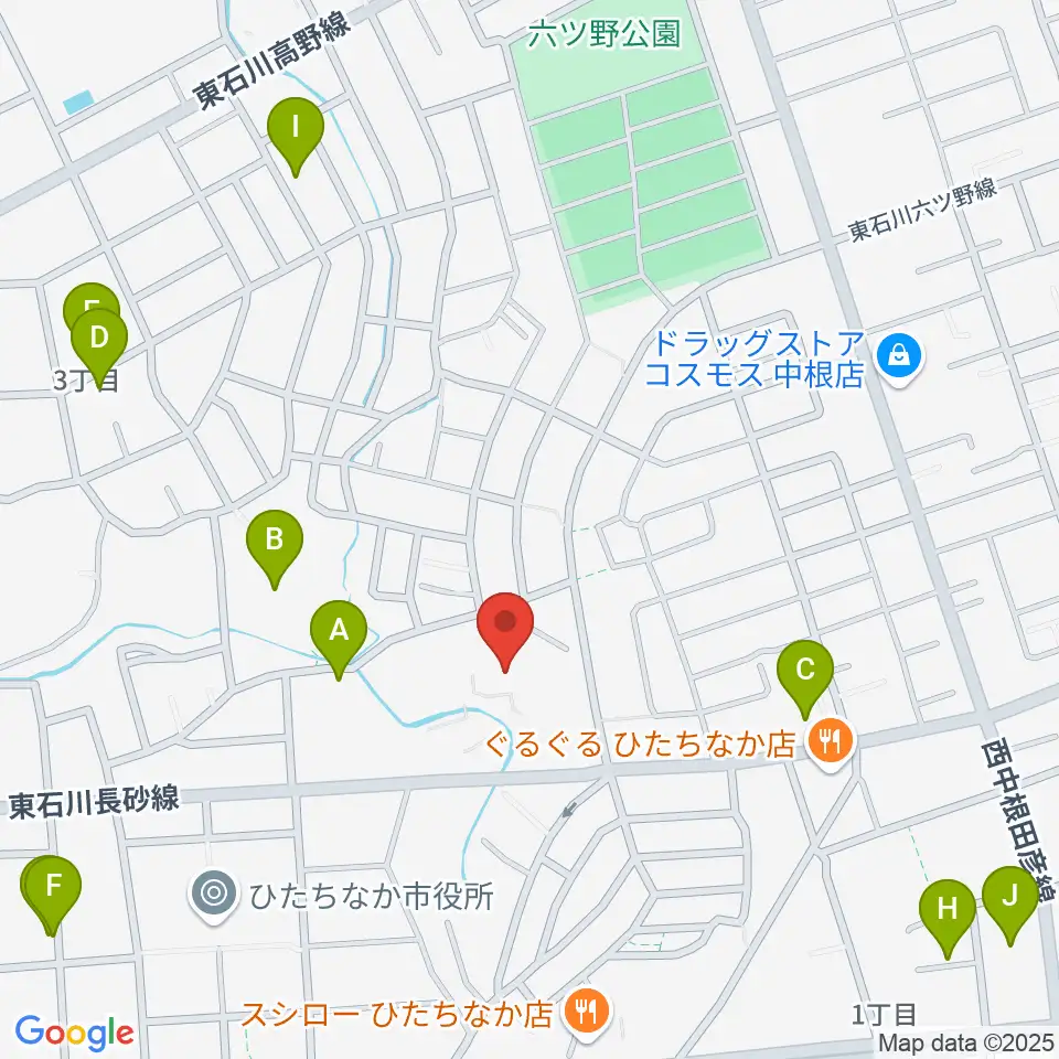 ワークプラザ勝田周辺の駐車場・コインパーキング一覧地図