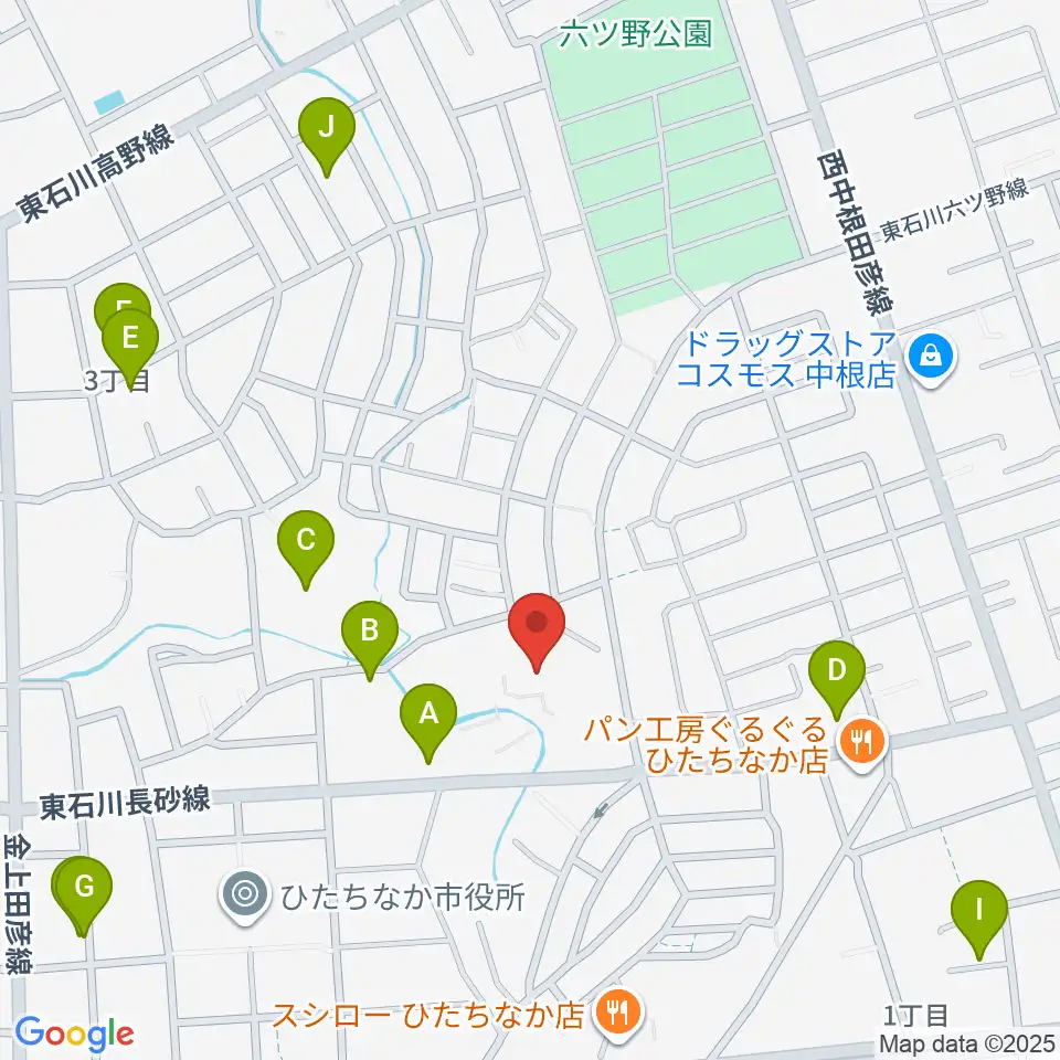 ワークプラザ勝田周辺の駐車場・コインパーキング一覧地図