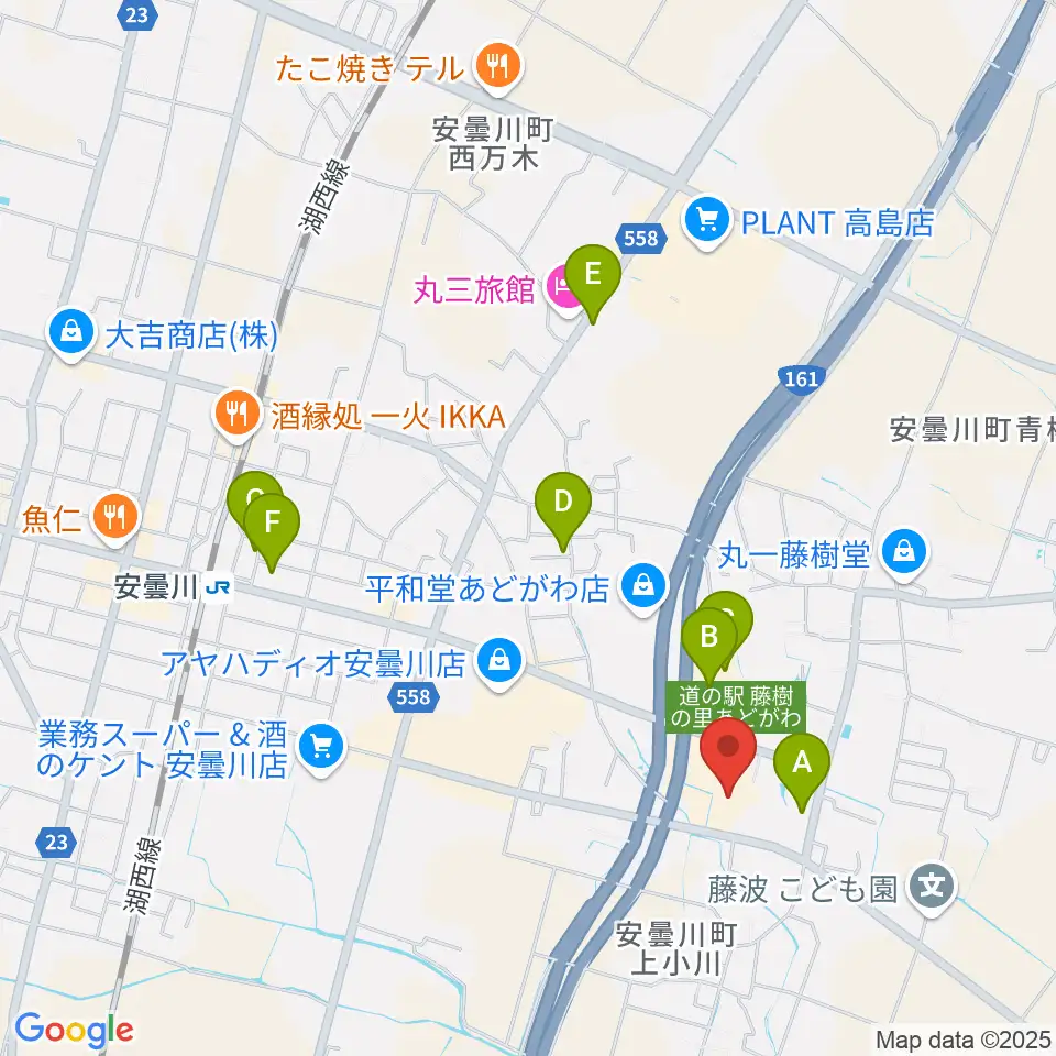 藤樹の里文化芸術会館周辺の駐車場・コインパーキング一覧地図
