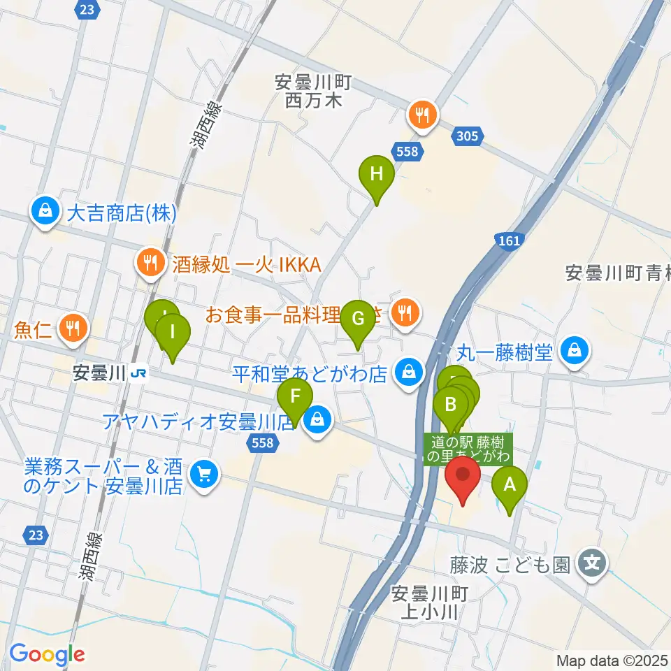 藤樹の里文化芸術会館周辺の駐車場・コインパーキング一覧地図