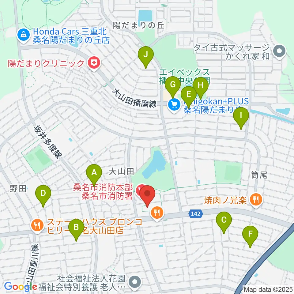 光精工コミュニティプラザ周辺の駐車場・コインパーキング一覧地図