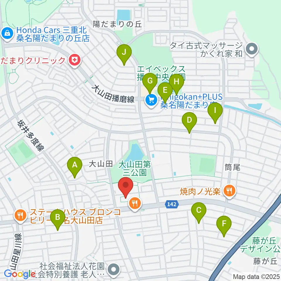 光精工コミュニティプラザ周辺の駐車場・コインパーキング一覧地図