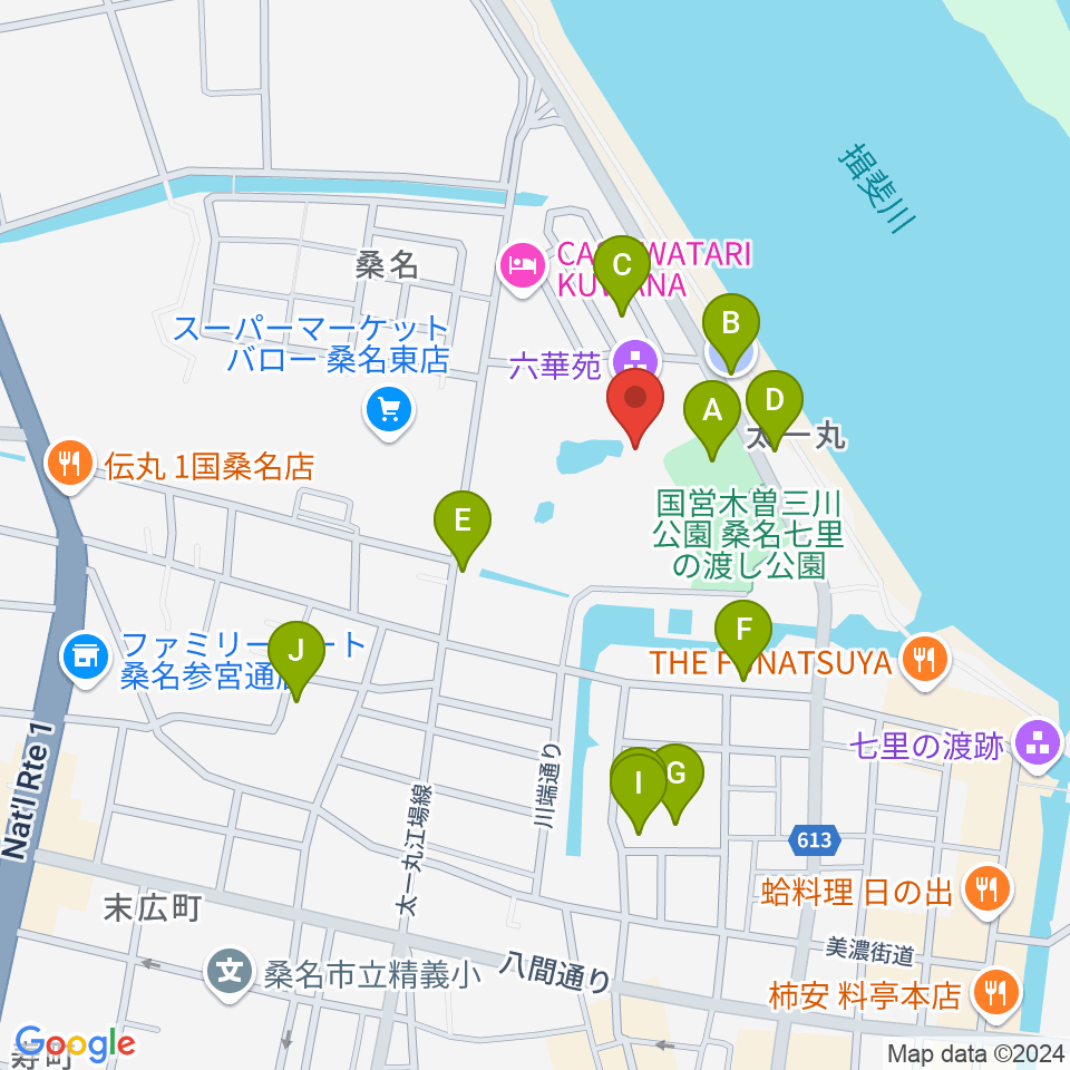 六華苑周辺の駐車場・コインパーキング一覧地図