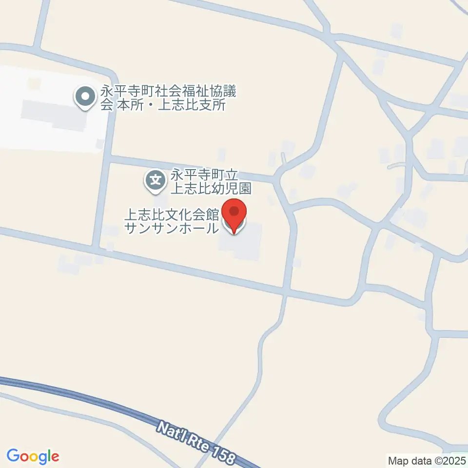 上志比文化会館サンサンホール周辺の駐車場・コインパーキング一覧地図