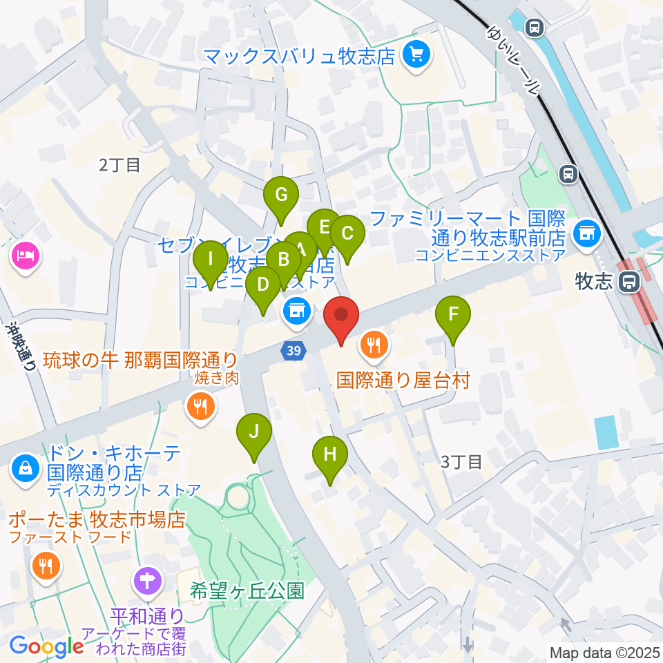 高良レコード店 楽器部周辺の駐車場・コインパーキング一覧地図