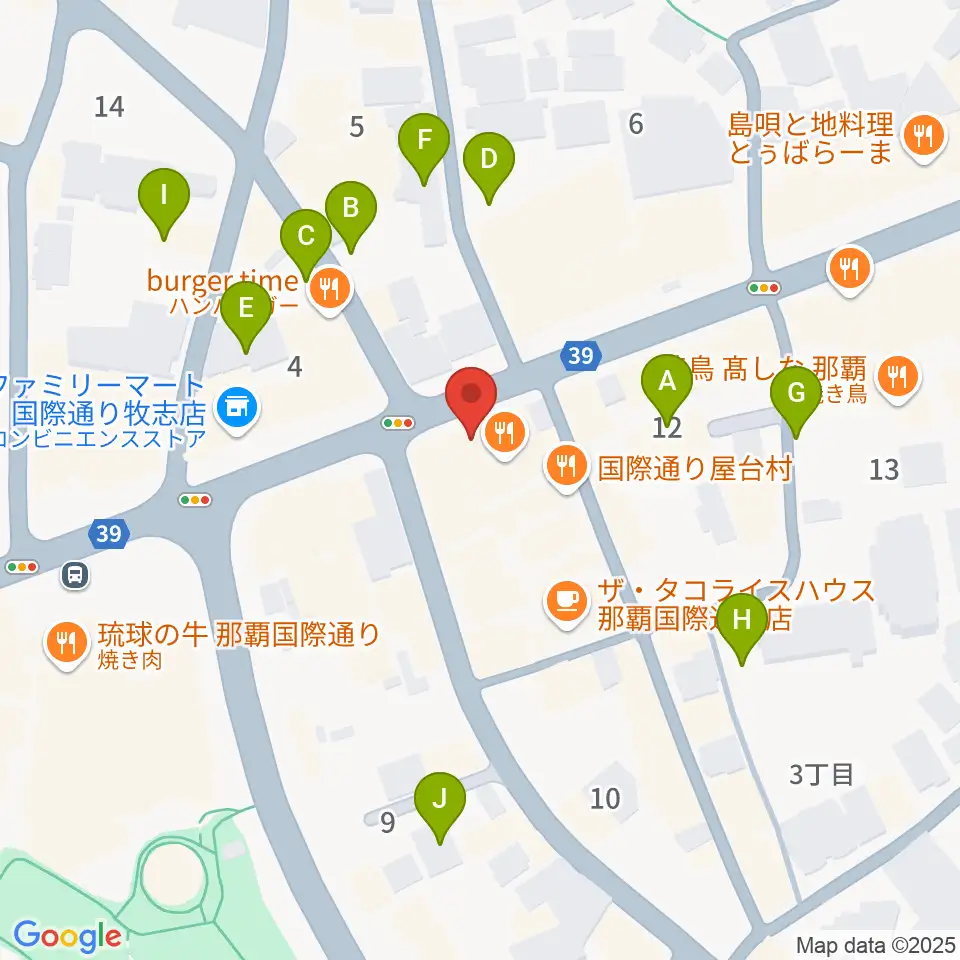 高良レコード店 楽器部周辺の駐車場・コインパーキング一覧地図
