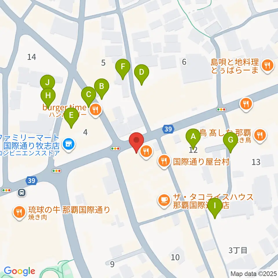 高良レコード店 楽器部周辺の駐車場・コインパーキング一覧地図
