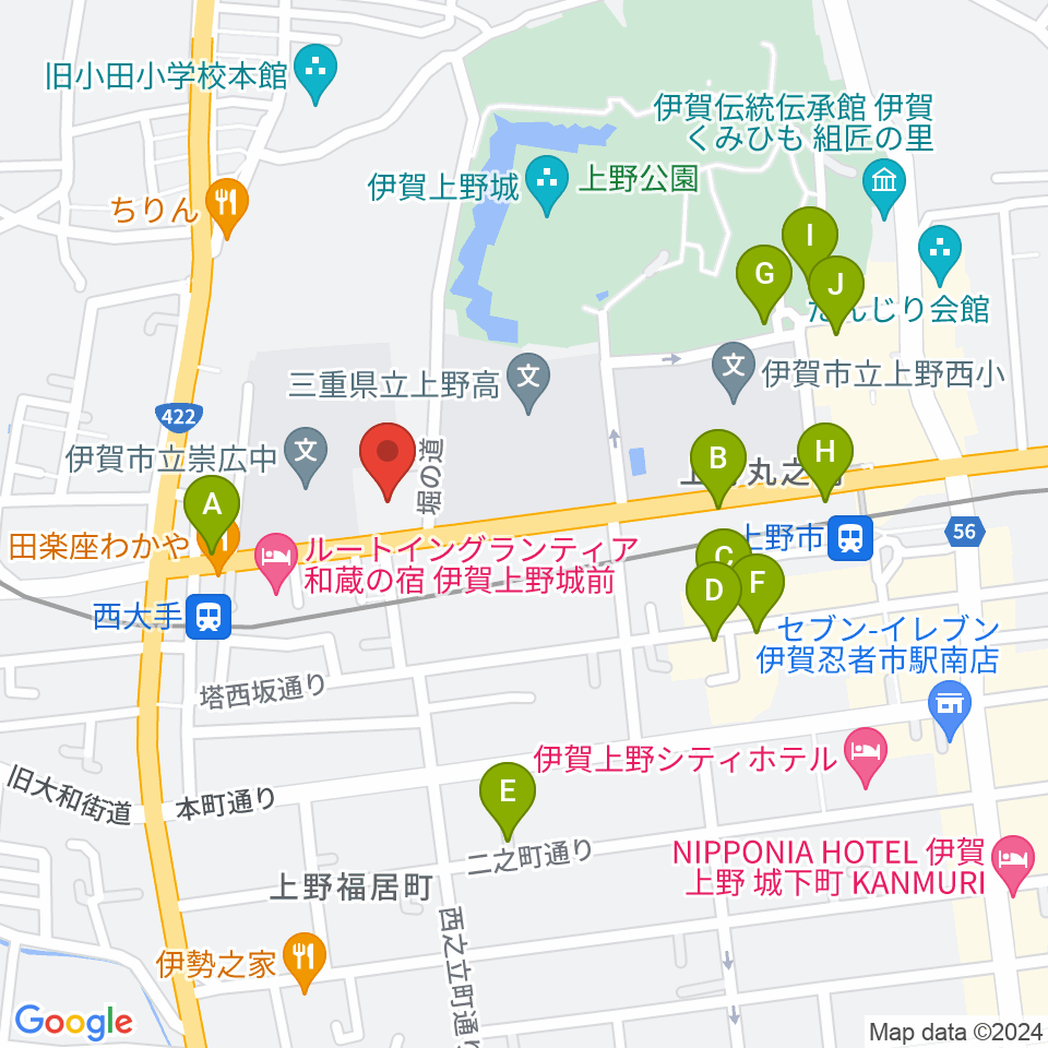 旧崇廣堂周辺の駐車場・コインパーキング一覧地図