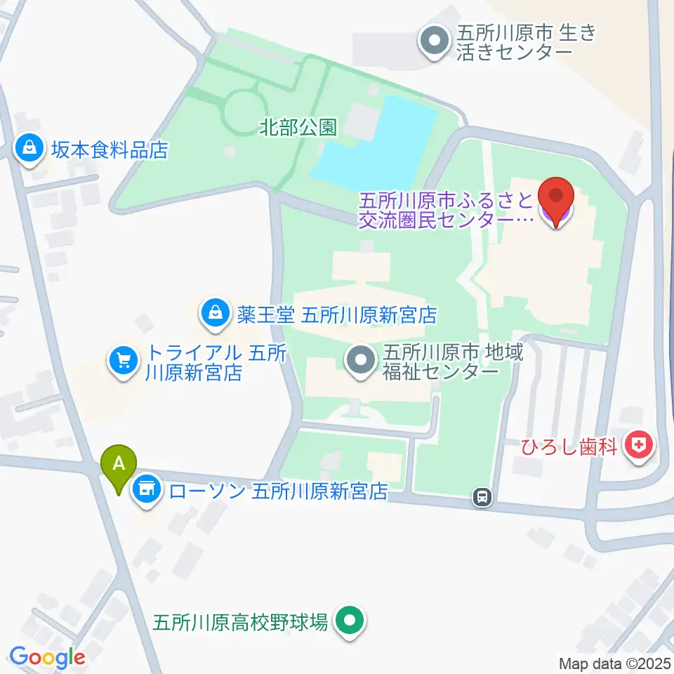 ふるさと交流圏民センター オルテンシア周辺の駐車場・コインパーキング一覧地図