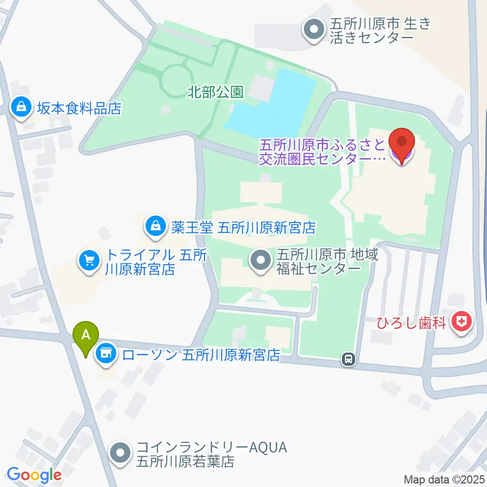 ふるさと交流圏民センター オルテンシア周辺の駐車場・コインパーキング一覧地図