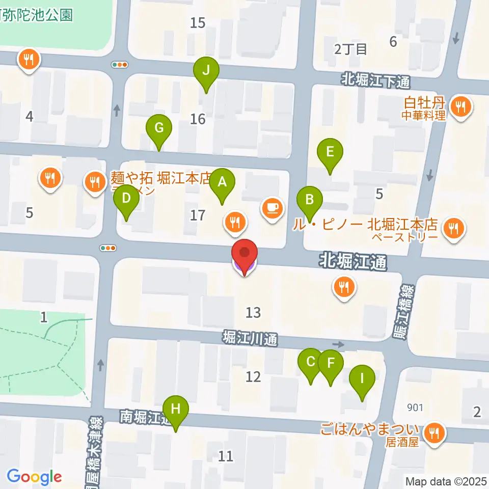 南堀江SOCORE FACTORY周辺の駐車場・コインパーキング一覧地図