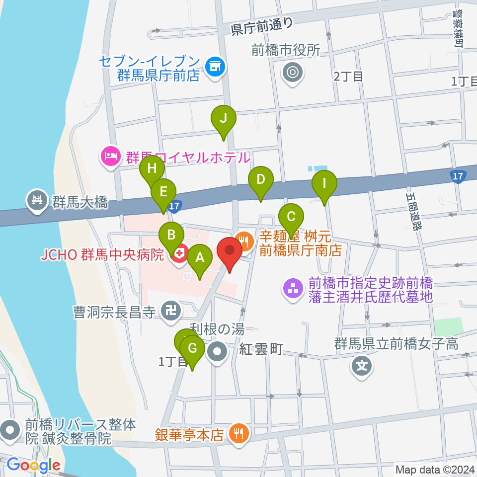 白くまレコード周辺の駐車場・コインパーキング一覧地図