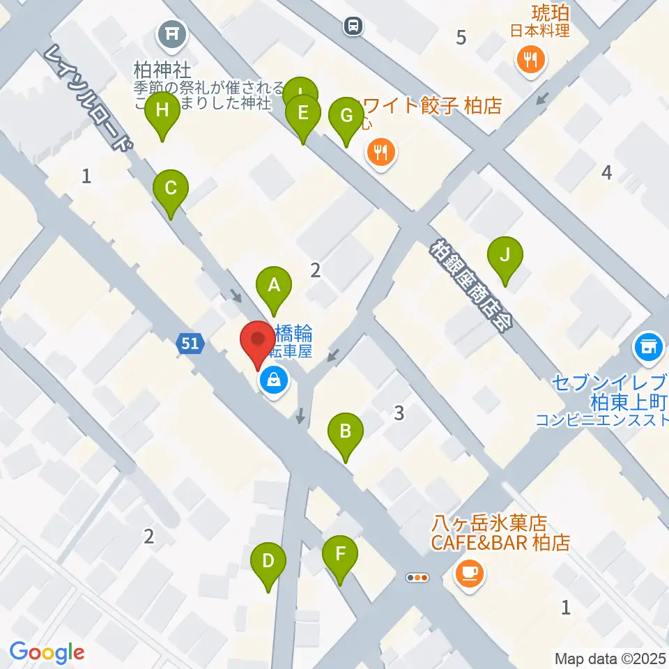 USボーカル教室 柏校周辺の駐車場・コインパーキング一覧地図