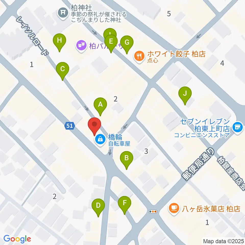 USボーカル教室 柏校周辺の駐車場・コインパーキング一覧地図
