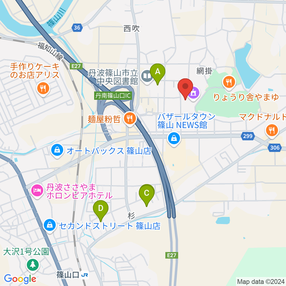 四季の森生涯学習センター周辺の駐車場・コインパーキング一覧地図