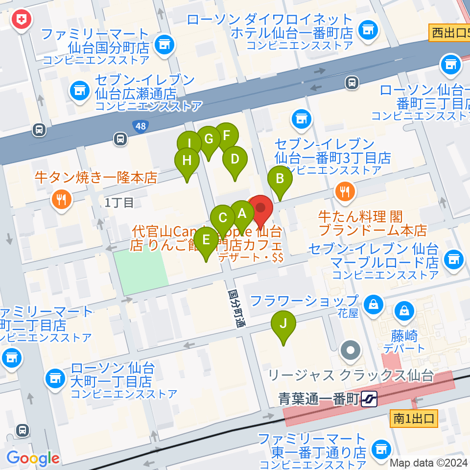 スタジオAmmy周辺の駐車場・コインパーキング一覧地図