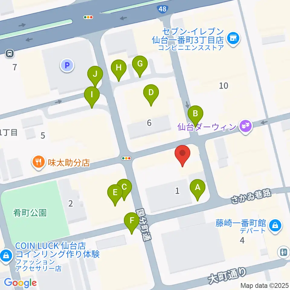 スタジオAmmy周辺の駐車場・コインパーキング一覧地図