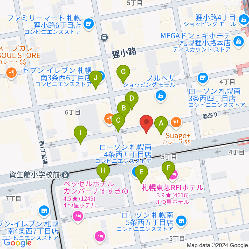 CATS & DOGS周辺の駐車場・コインパーキング一覧地図