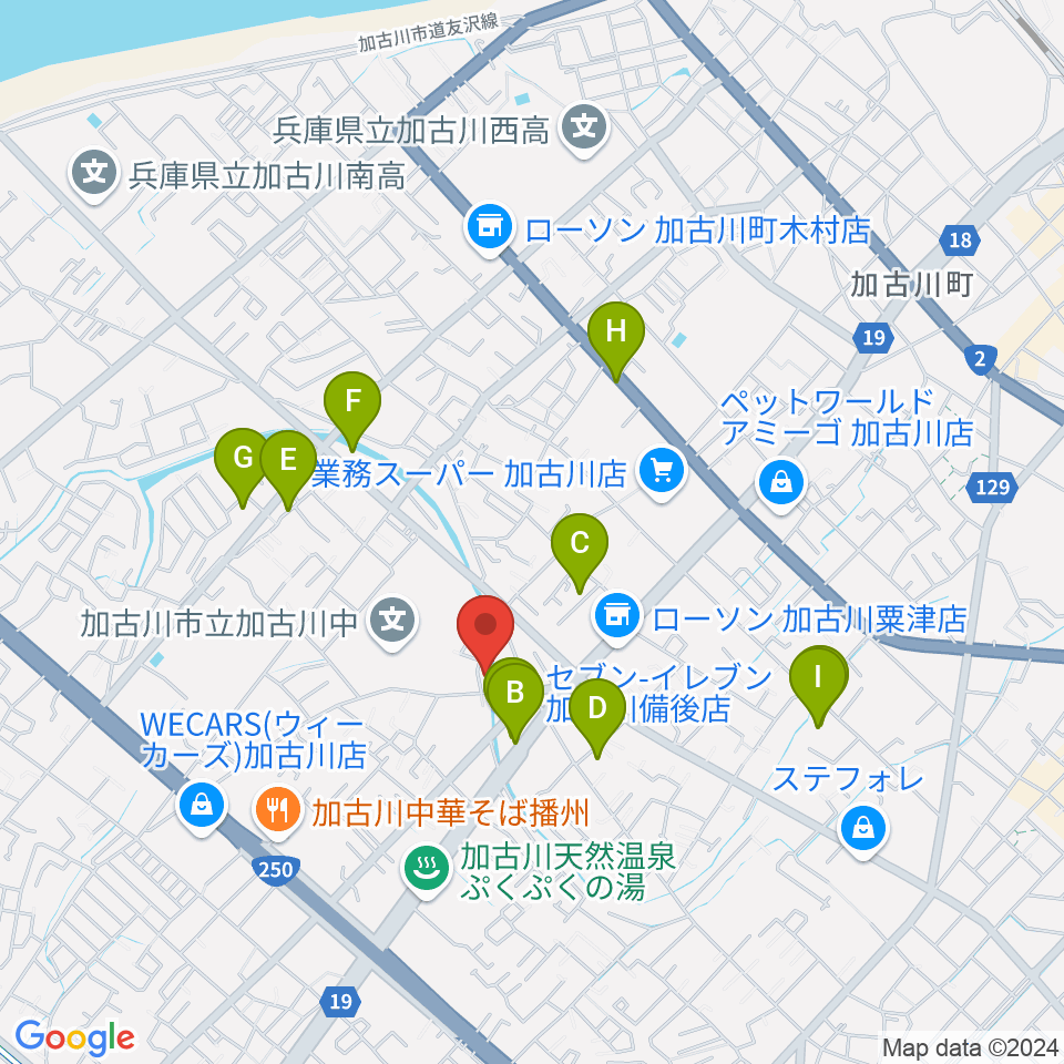 ギター工房サウンドリバー周辺の駐車場・コインパーキング一覧地図