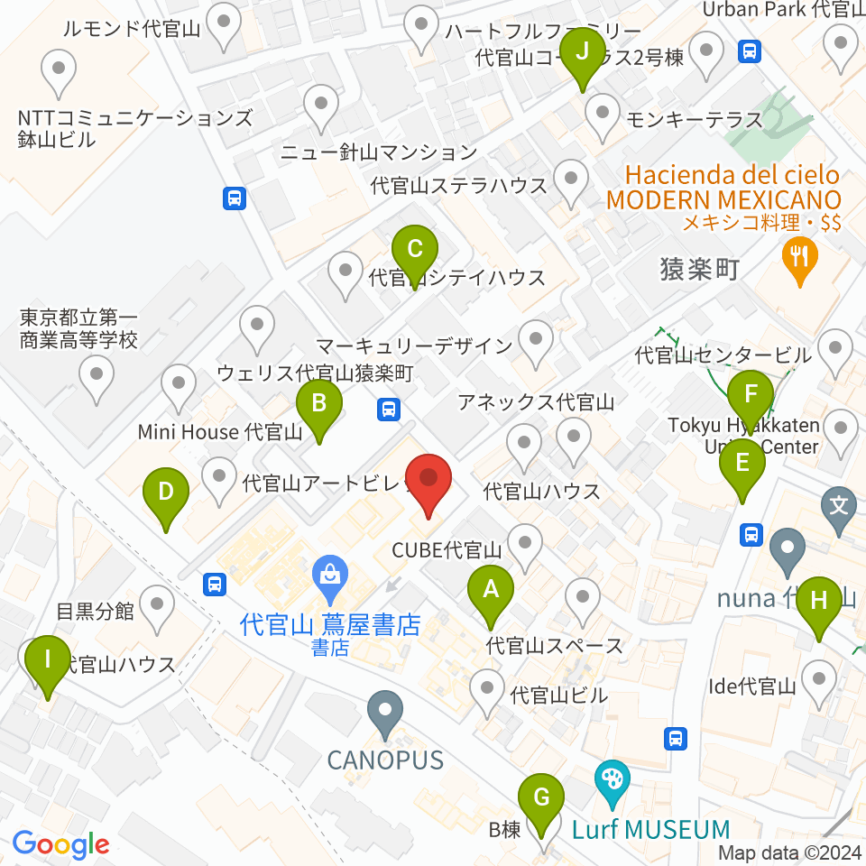 T-SITE GARDEN GALLERY周辺の駐車場・コインパーキング一覧地図
