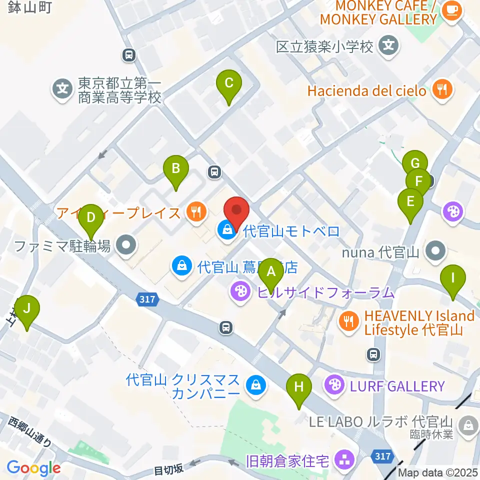 T-SITE GARDEN GALLERY周辺の駐車場・コインパーキング一覧地図