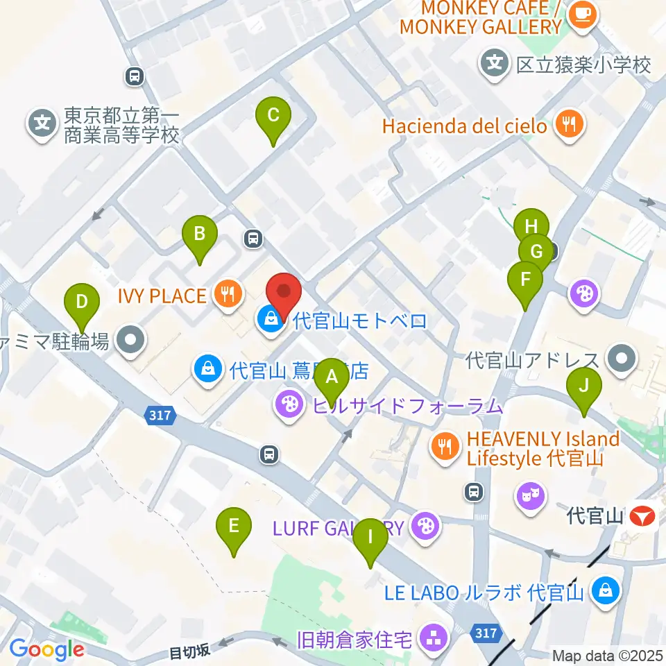 T-SITE GARDEN GALLERY周辺の駐車場・コインパーキング一覧地図
